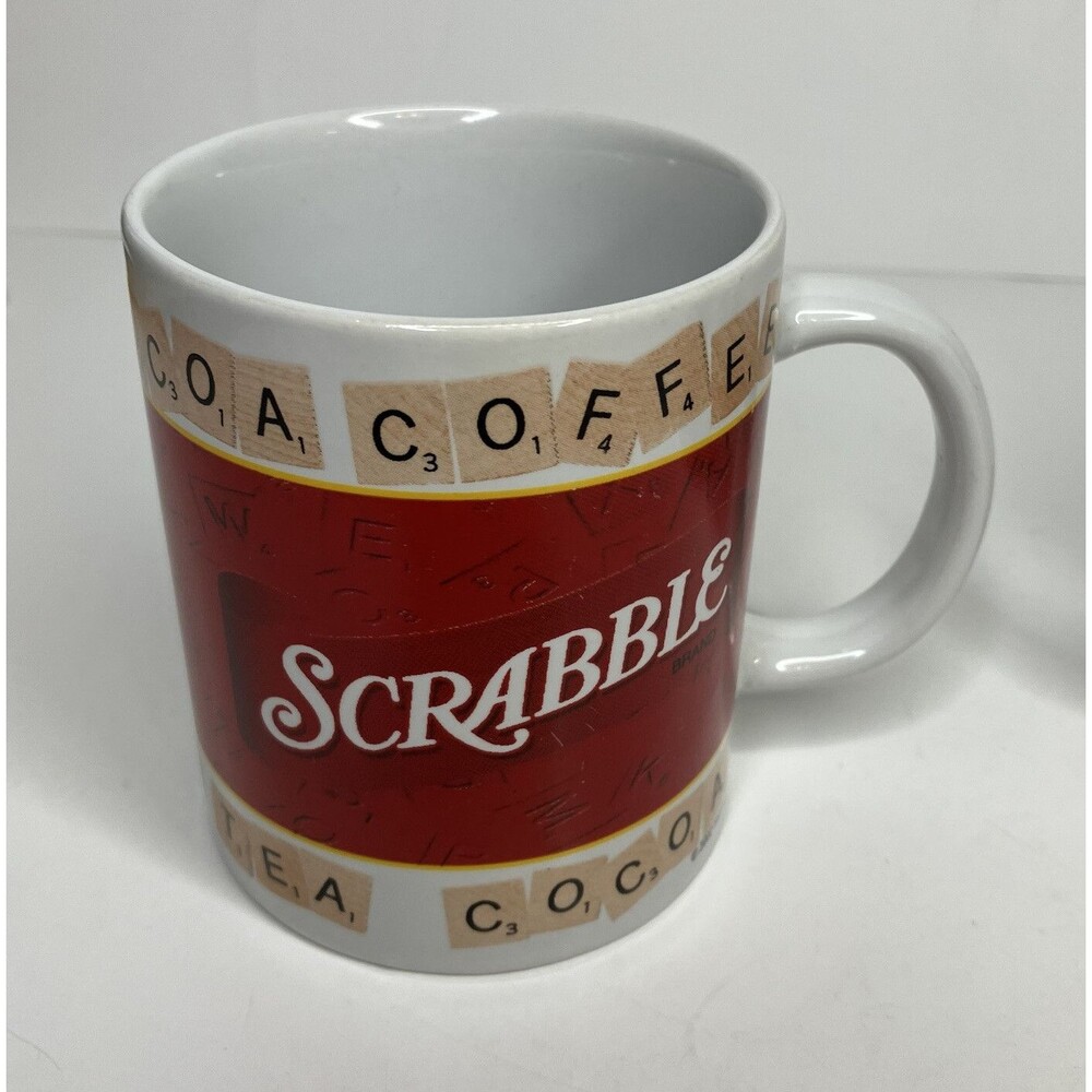 SCRABBLE Board Game Coffee Tea Cocoa Cup Mug Dishwasher Safe